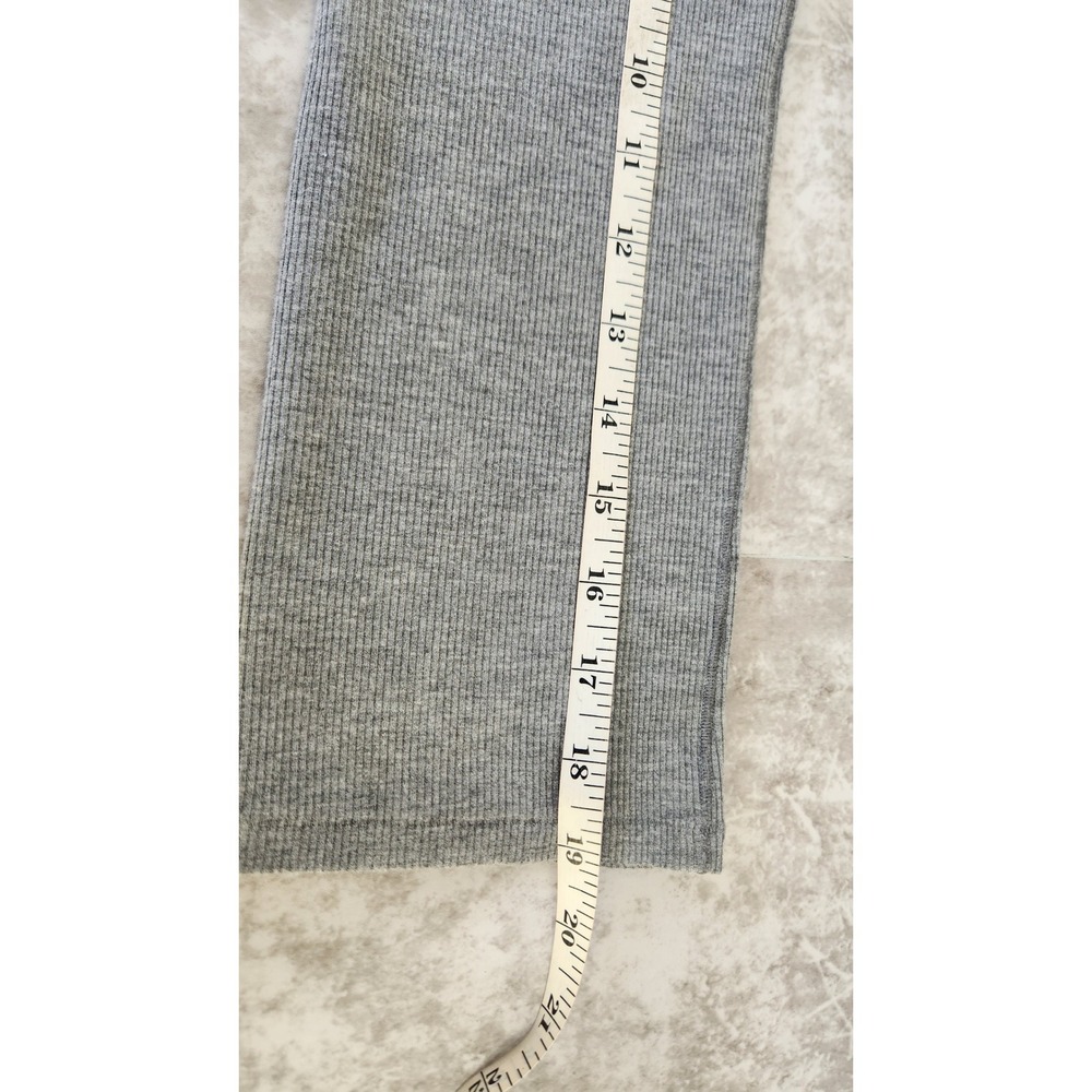 SKIMS Cotton Rib Tank Top Women Medium Heather Grey Scoop Neck Ribbed Fitted - Picture 8 of 9